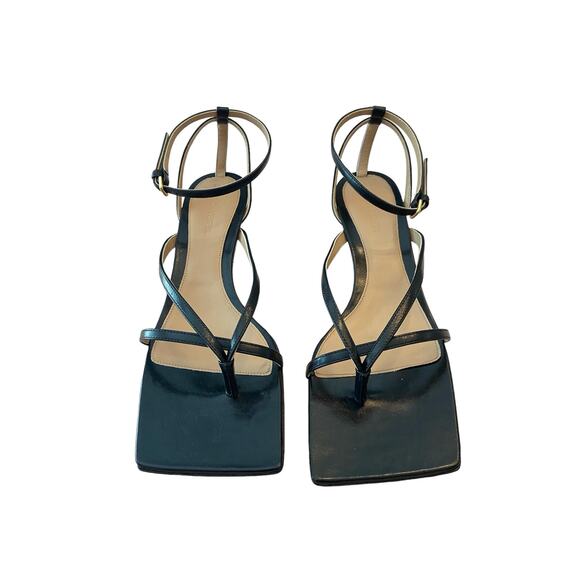 s-l1200.jpg Bottega Veneta Stretch Sandals Kitten Heel Square Toe Leather Classy 36/US 6 main image 1